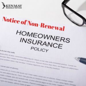 I received a Non-Renewal Notice on my Home Insurance! What do I do - Close-up of a Printed Document With a Red Bold Heading and Glasses Resting on Top